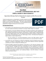 Fact Sheet: Impeachment Hearings Entail An Independent Investigation and Due Process For The Accused IRS Commissioner