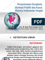 Penyelesaian Sengketa INFORMASI PUBLIK