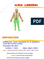 Lumbalgia laboral: causas, síntomas y prevención