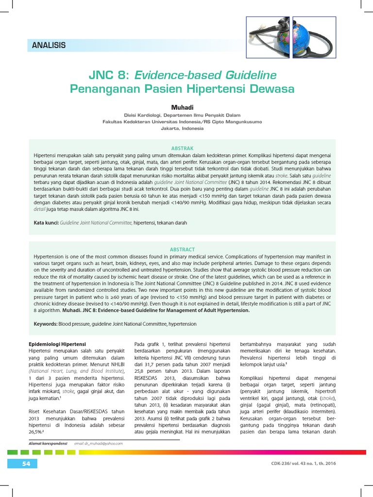 Hypertension The Silent Killer Updated Jnc8 Guideline