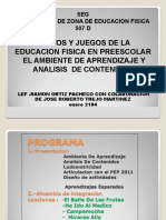 Taller de Cantos y Juegos Preescolar