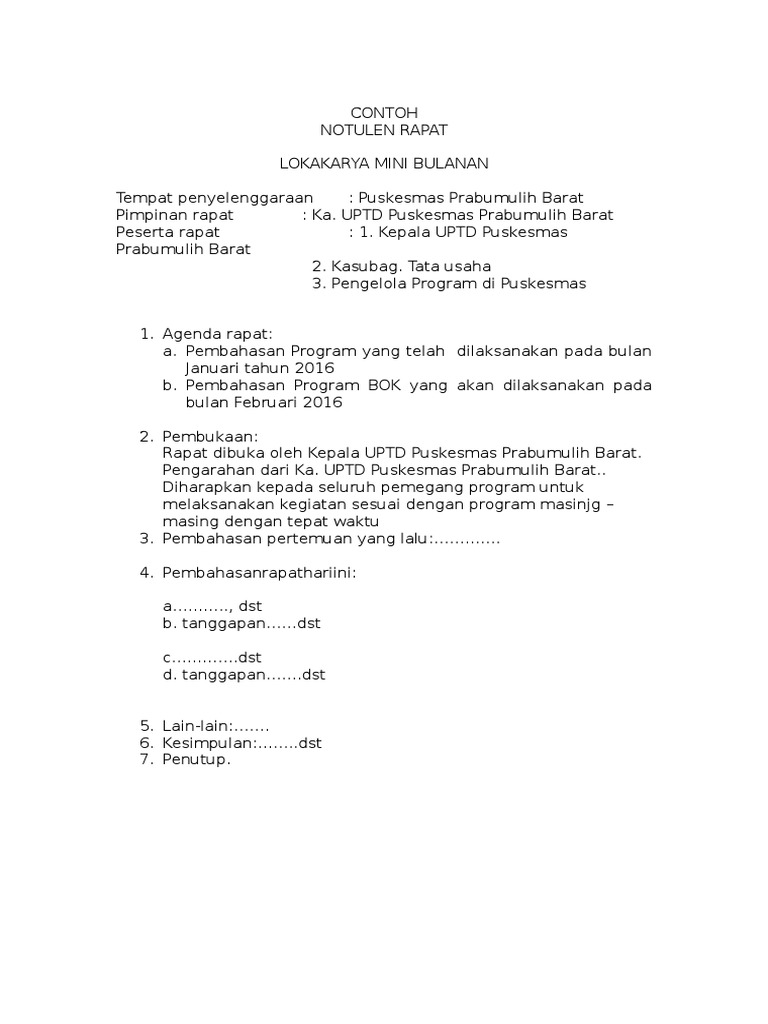Contoh Agenda Rapat Bulanan - SuratMenyurat.net Contoh Agenda Rapat Bulanan - SuratMenyurat.net