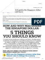 How and Why MAS Guides The Singapore Dollar: 5 Things You Should Know