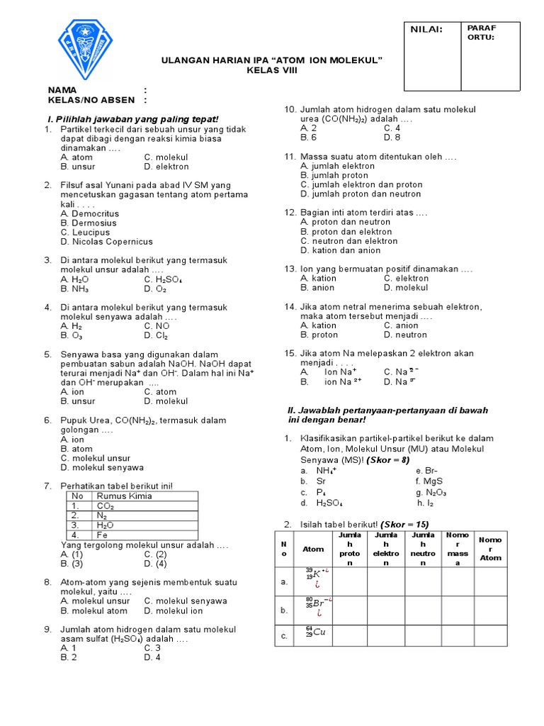 Jika Atom Netral Melepaskan Elektron Maka Atom Tersebut Menjadi Sebutkan Itu