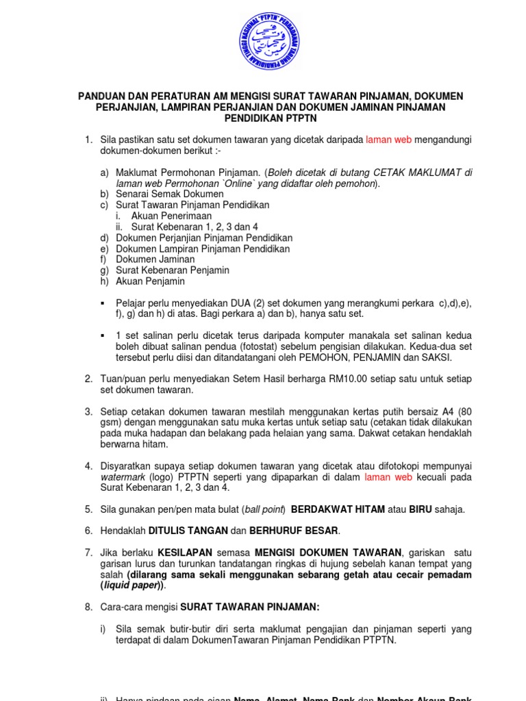 PTPTN - Panduan Lengkap  PDF