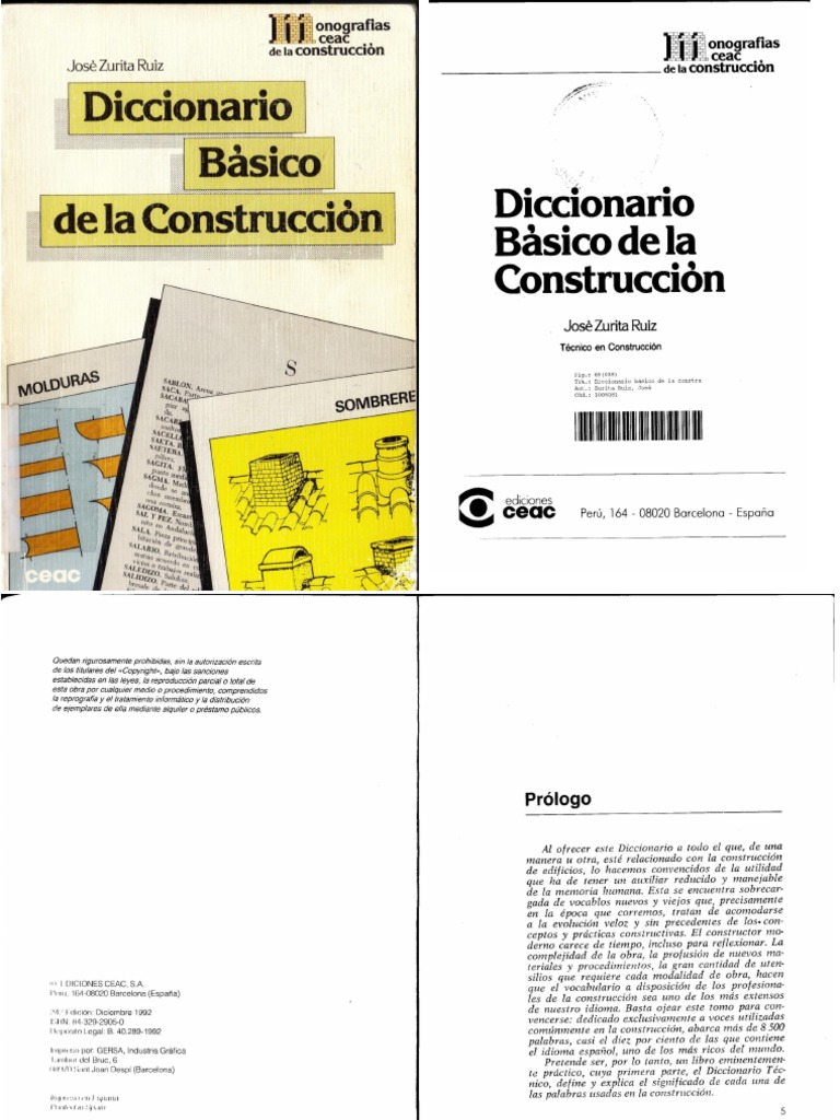 Diccionario Basico de La Construccion PDF PDF 