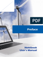 Preface: Notebook User's Manual