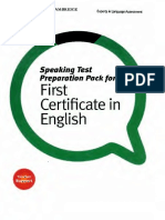 Speaking First Certificate en English