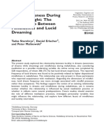  Meta-Awareness During Day and Night the Relationship Between Mindfulness and Lucid Dreaming