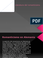 Literatura Del Romanticismo