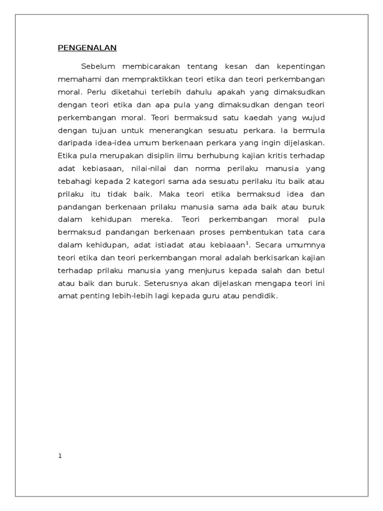 Kajian Teori Etika Pdf