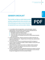 Gender Checklist: Behaviour Change Communication in Emergencies: A Toolkit