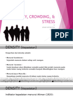 Density, Crowding, & Stress Psikologi Arsitektur