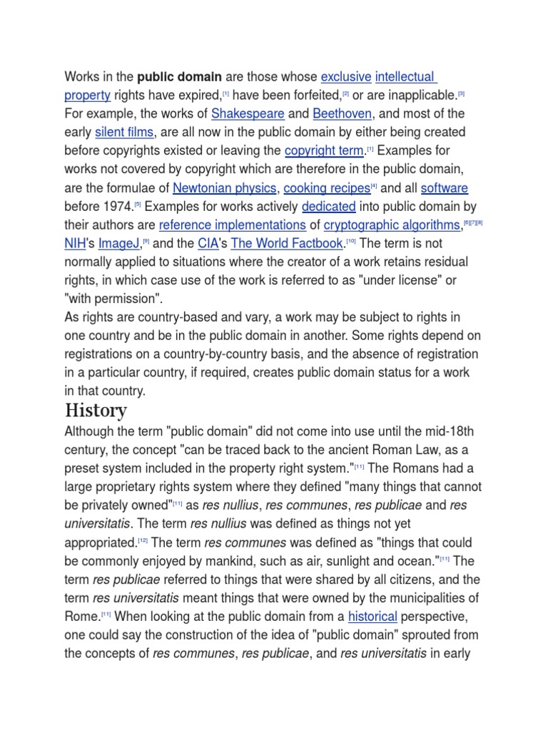 Understanding Public Domain Works | PDF | Public Domain | Copyright