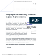 25 Ejemplos de Creativas y Profesionales Tarjetas de Presentación _ Jhon Urbano