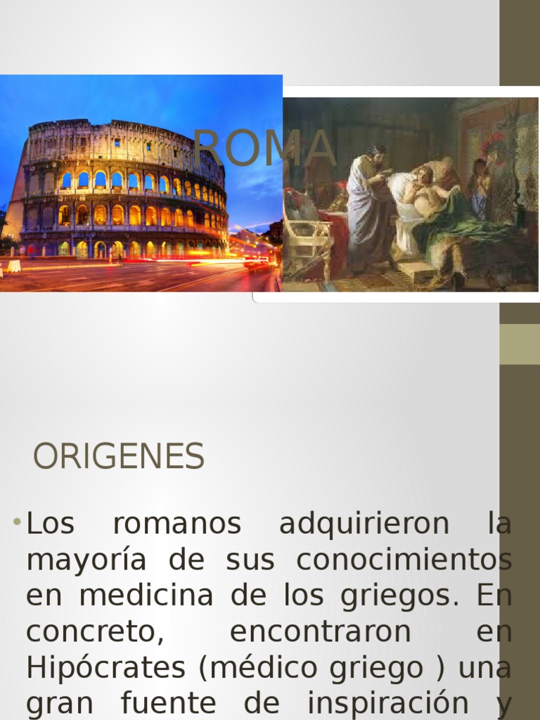Medicina y Médicos en la Antigua Roma | PDF