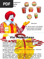 Penerapan Manajemen Strategik Pada McDonald’s