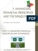 Unit 13 -Forecasting Techniques