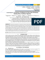 Radiological Assessment of Sediment of Zobe Dam Dutsinma, Katsina State, Northern Nigerian.