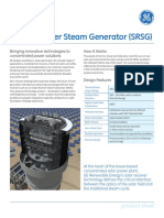 Solar Receiver Steam Generator (SRSG) - GE Renewable Energy