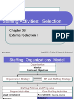 Staffing Activities: Selection