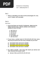 Introduction To Networking - Lab Activity 06 (Addressing - Part 1)