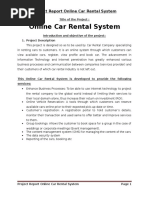 Download Online Car Rental System Project Report by FreeProjectzcom SN324755396 doc pdf