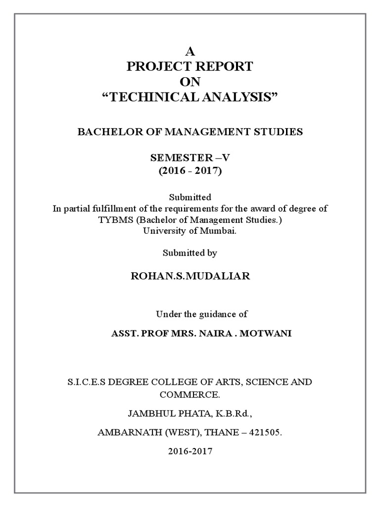 Technical Analysis | PDF | Market Trend | Technical Analysis