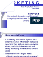 Marketing Information and Research: Analyzing The Business Environment Off-Line and Online