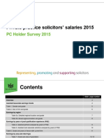 Private Practice Solicitors' Salaries 2015: PC Holder Survey 2015