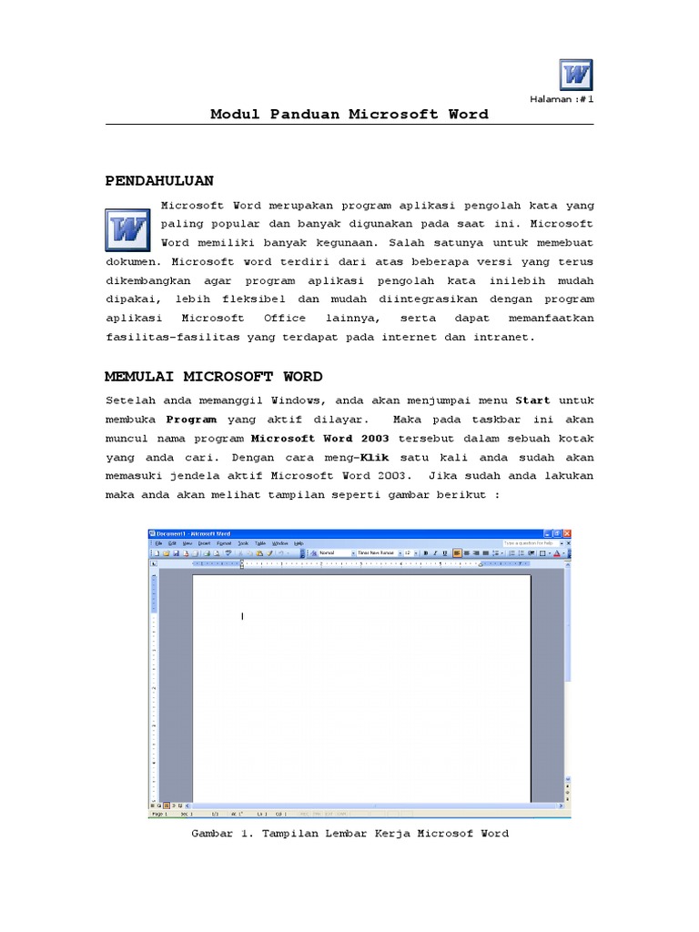 Modul ms word pdf