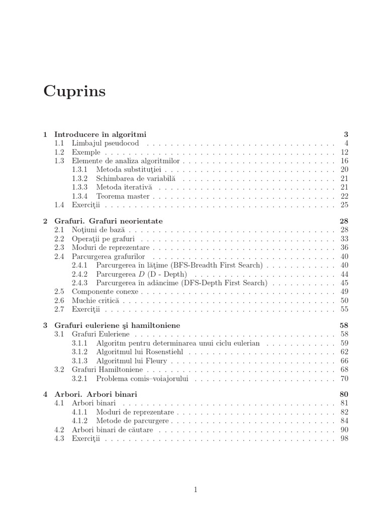 Cursuri Algoritmi in Informatica | PDF