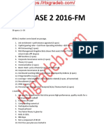 Finance Questions For IIM