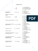 FORMULAS FÍSICA CONCEITOS