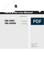 Genie Parts & Service Manual, Model TML-4000 & TML-4000N