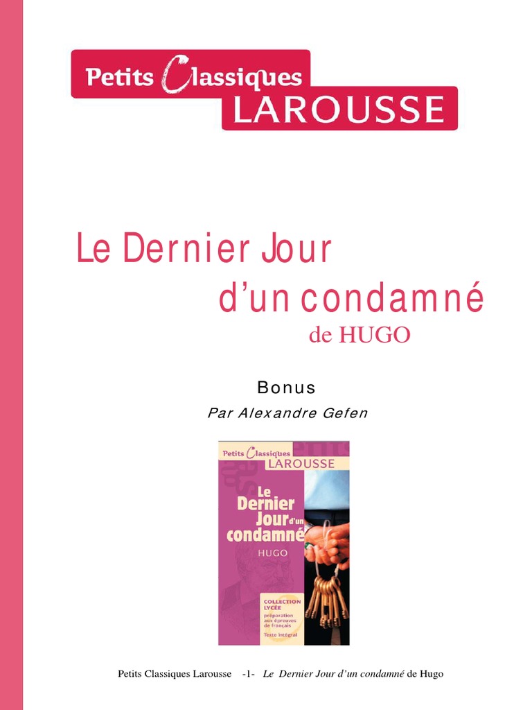 Hugo et la peine de mort : un plaidoyer | PDF | Victor Hugo | Romans