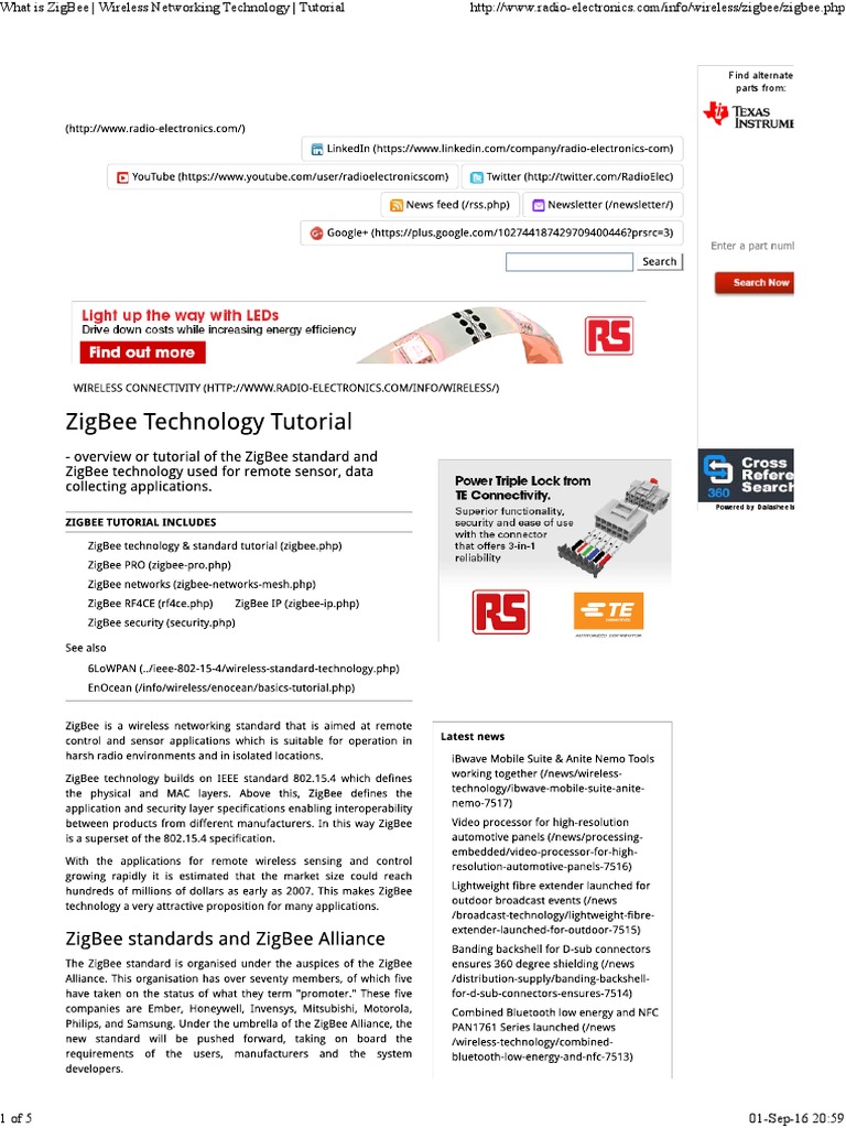 Understanding ZigBee Technology | PDF | Business | Computers