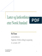 Laster Og Lastkombinasjoner Etter Norsk Standard