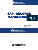 SAP Records Management