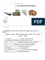 Examen: Les Moyens de Transport