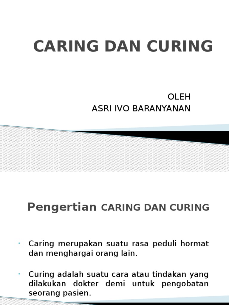Caring vs Curing: Perbedaan dan Definisi | PDF