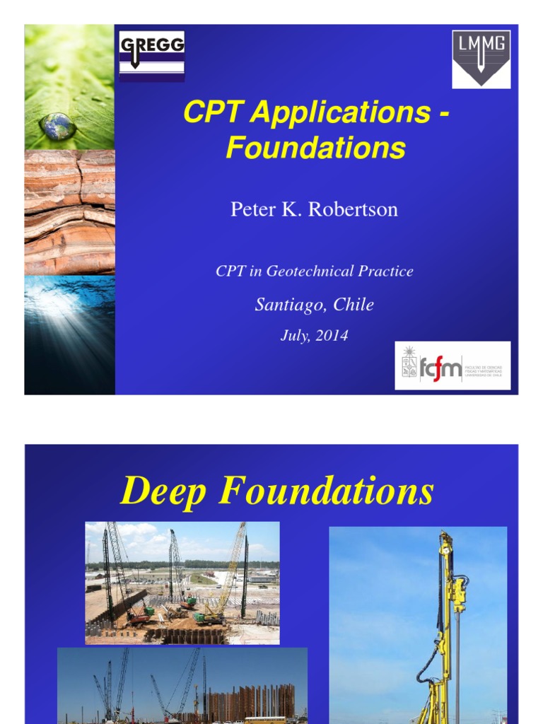 CPT Applications in Foundation Design | PDF | Deep Foundation ...