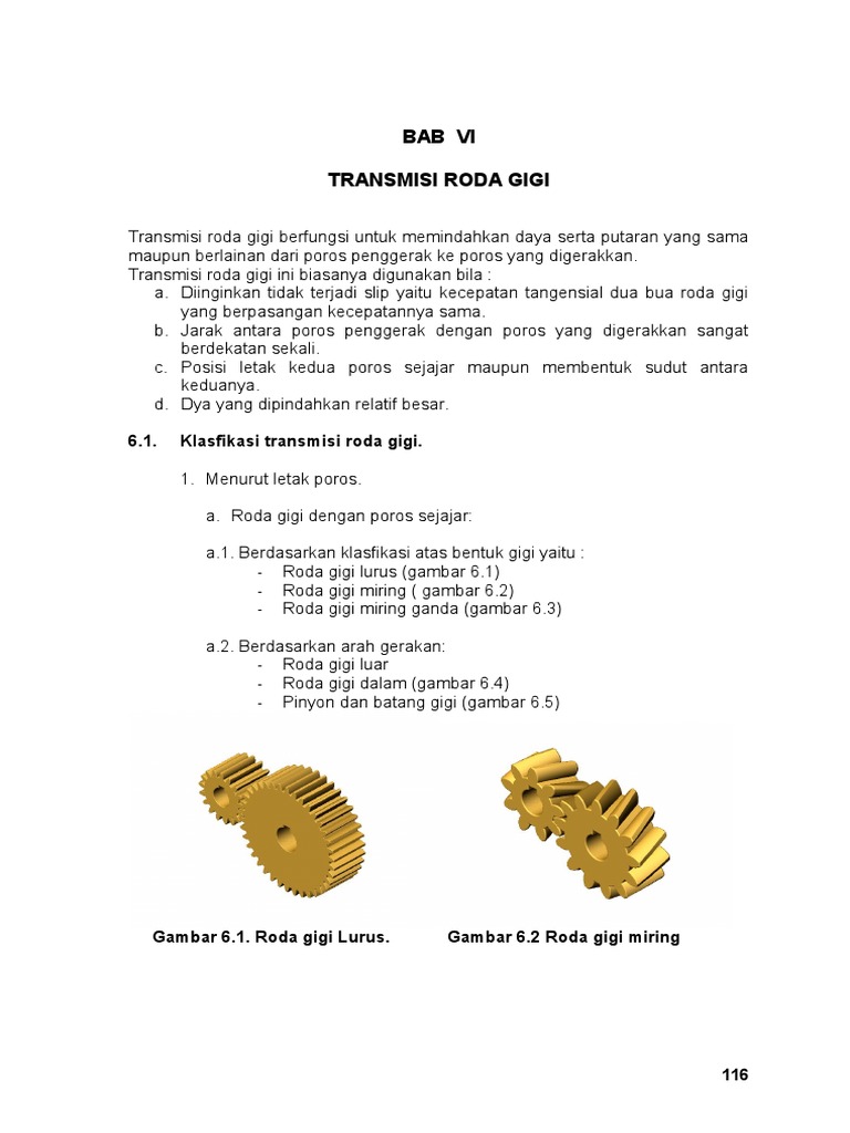 Transmisi dan Modul Roda Gigi | PDF | Metode & Bahan Ajar
