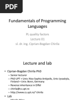 Fundamentals of Computer Programming Languages UPT