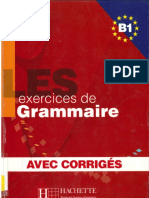 Les 500 Exercices de Grammaire B1