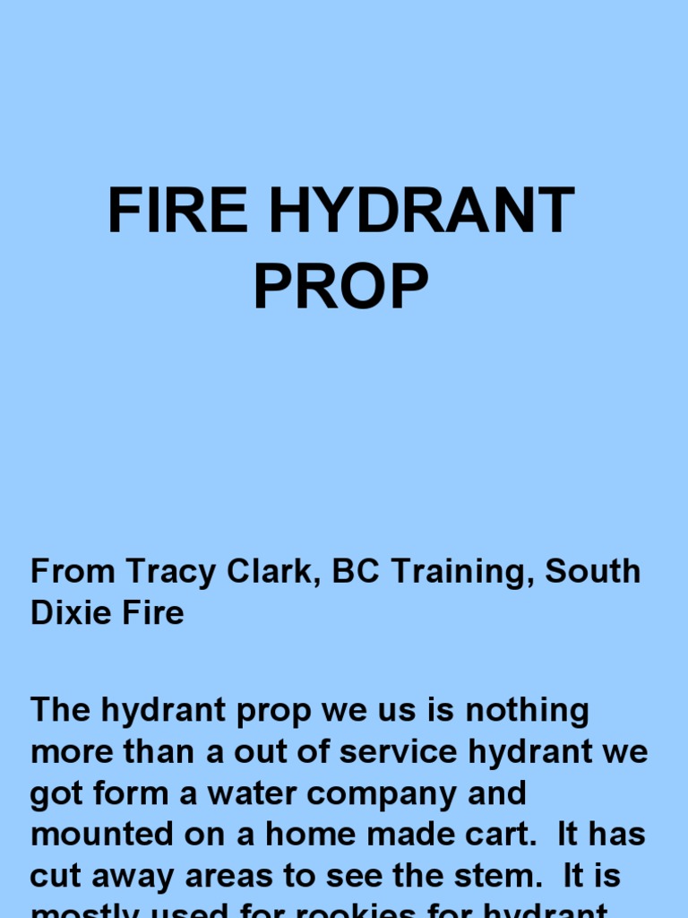Fire Hydrant Prop