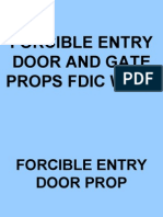 Forcible Entry Door and Gate Props Fdic West