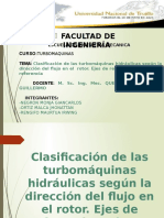 Clasificación de La Turbomáquinas Según Del Dirección Del Flujo