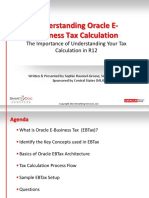 Understanding Oracle EBtax Setup & Calculation PDF