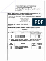 Acta de la reunión de la junta directiva de IT Invest Group